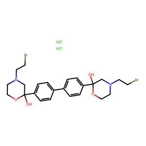 Hemicholinium 3-bromo mustard structure