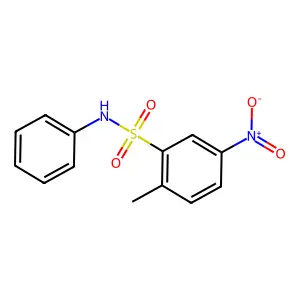 Benzenesulfonamide, 2-methyl-5-nitro-N-phenyl- structure