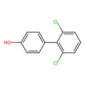 2,6-Dichloro-4'-biphenylol structure