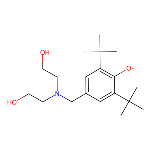 4-[[Bis(2-hydroxyethyl)amino]methyl]-2,6-ditert-butylphenol structure