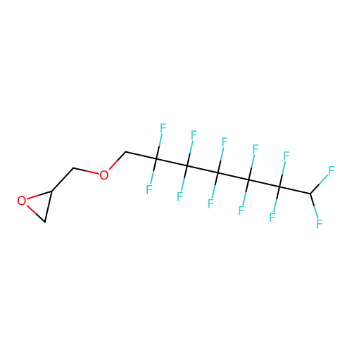 2-(2,2,3,3,4,4,5,5,6,6,7,7-Dodecafluoroheptoxymethyl)oxirane structure