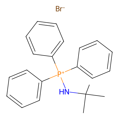 (Tert-butylamino)(triphenyl)phosphonium bromide structure