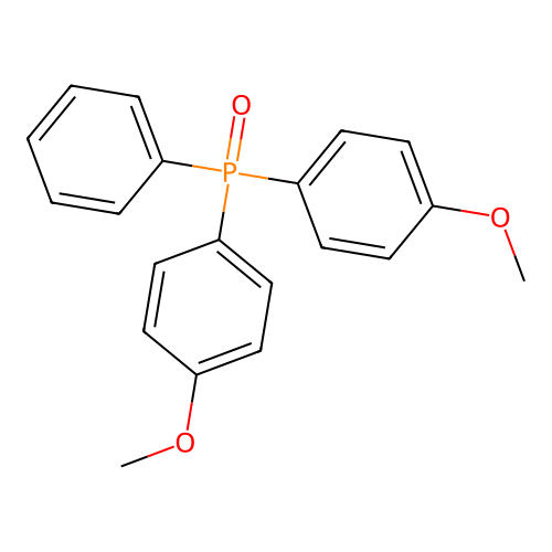 Bis(4-methoxyphenyl)phenylphosphine oxide structure
