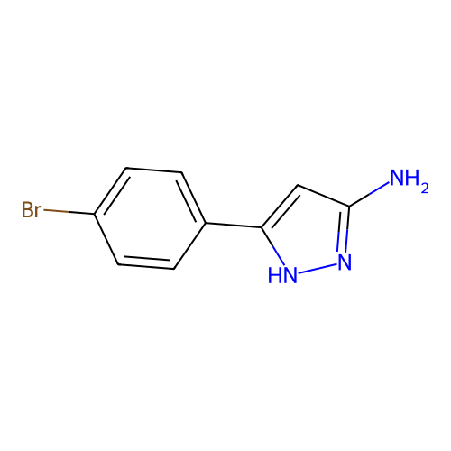 5-Amino-3-(4-bromophenyl)-1H-pyrazole structure