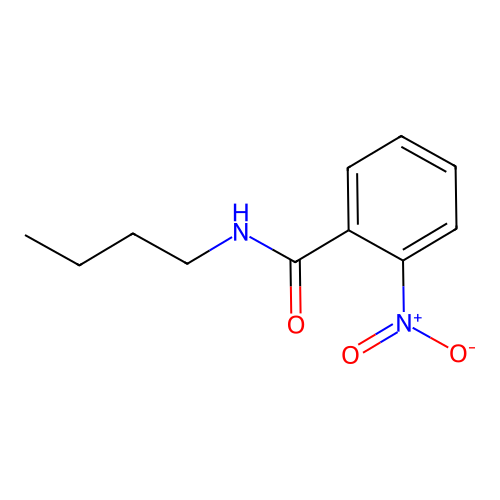 N-butyl-2-nitrobenzamide structure