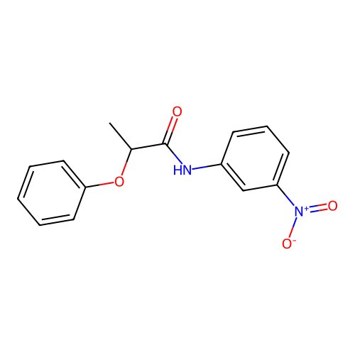 N-(3-nitrophenyl)-2-phenoxypropanamide structure