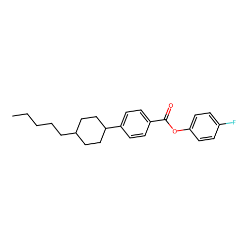 4-Fluorophenyl 4-(trans-4-pentylcyclohexyl)benzoate structure