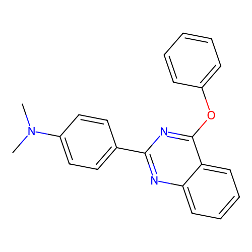N,N-Dimethyl-4-(4-phenoxyquinazolin-2-yl)aniline structure