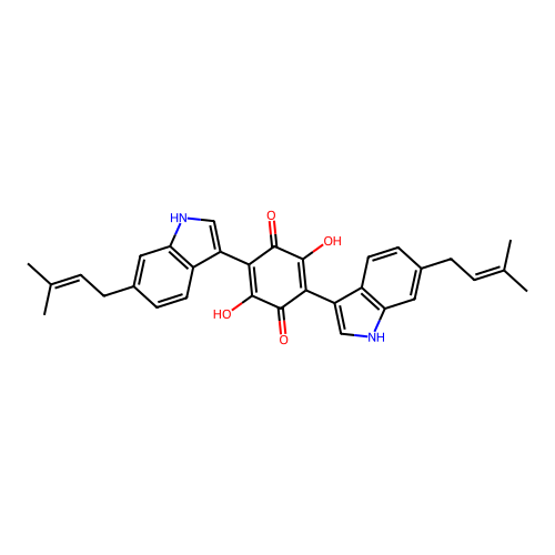 Asterriquinone CT3 structure