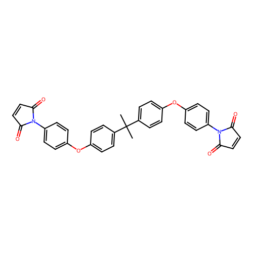 2,2-bis[4-(4-maleimidophenoxy)phenyl]propane structure