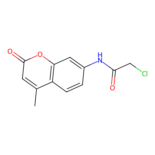 2-chloro-N-(4-methyl-2-oxo-2H-chromen-7-yl)acetamide structure