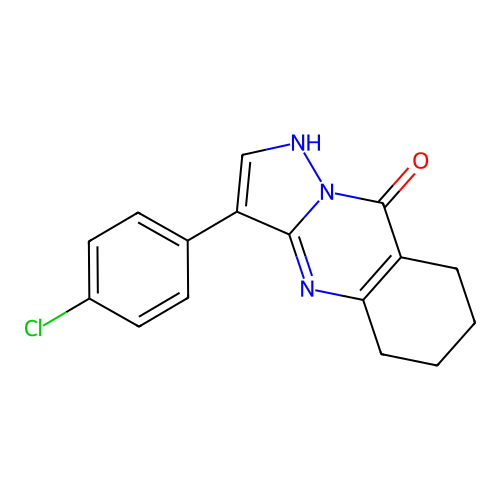 3-(4-Chloro-phenyl)-5,6,7,8-tetrahydro-4H-pyrazolo[5,1-b]quinazolin-9-one structure