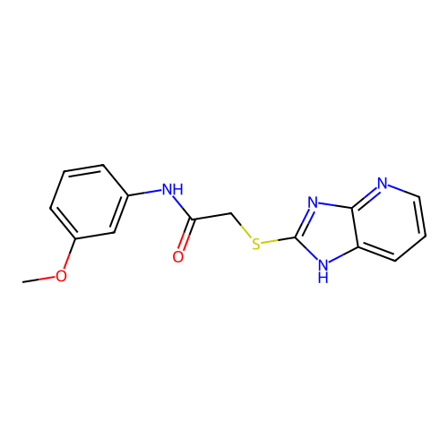 2-(3H-imidazo[4,5-b]pyridin-2-ylsulfanyl)-N-(3-methoxyphenyl)acetamide structure