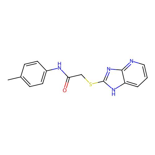 2-(3H-imidazo[4,5-b]pyridin-2-ylsulfanyl)-N-(4-methylphenyl)acetamide structure