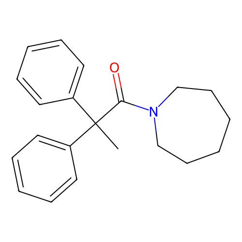 1-(Azepan-1-yl)-2,2-diphenylpropan-1-one structure