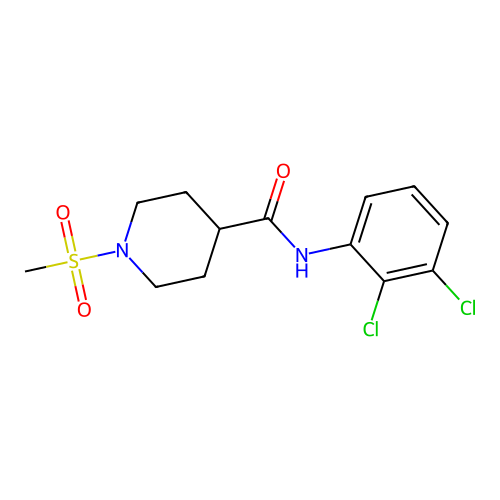 N-(2,3-dichlorophenyl)-1-(methylsulfonyl)piperidine-4-carboxamide structure