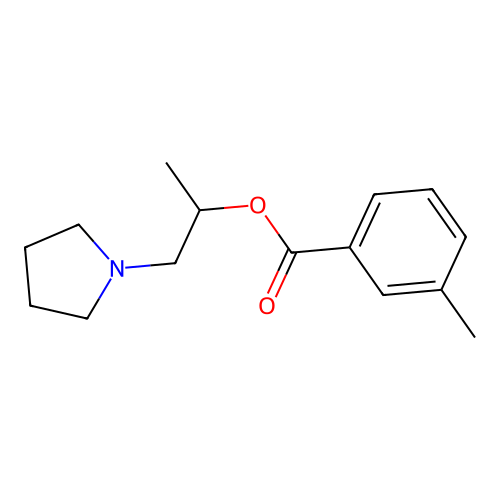 1-(Pyrrolidin-1-yl)propan-2-yl 3-methylbenzoate structure