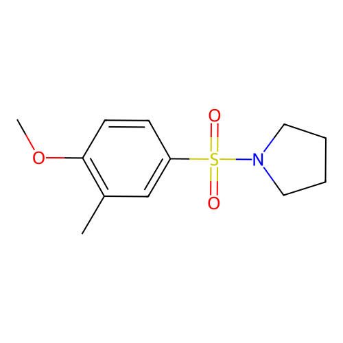 1-(4-Methoxy-3-methylphenyl)sulfonylpyrrolidine structure