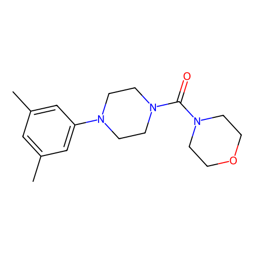 [4-(3,5-Dimethyl-phenyl)-piperazin-1-yl]-morpholin-4-yl-methanone structure