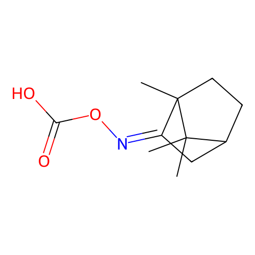[(1,7,7-Trimethyl-2-bicyclo[2.2.1]heptanylidene)amino] hydrogen carbonate structure