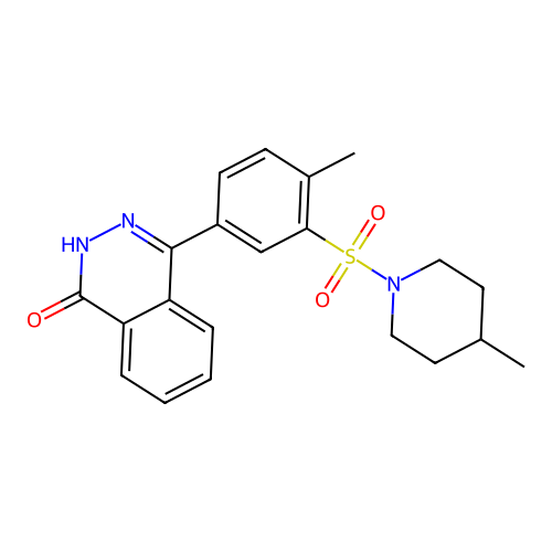 4-{4-methyl-3-[(4-methylpiperidin-1-yl)sulfonyl]phenyl}phthalazin-1(2H)-one structure