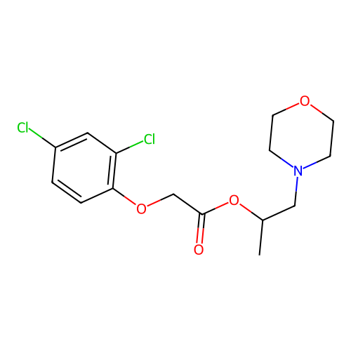 1-(Morpholin-4-yl)propan-2-yl (2,4-dichlorophenoxy)acetate structure
