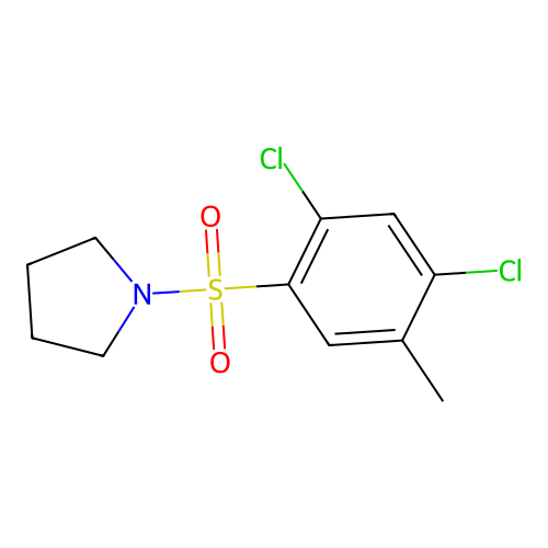 1-(2,4-Dichloro-5-methylphenyl)sulfonylpyrrolidine structure