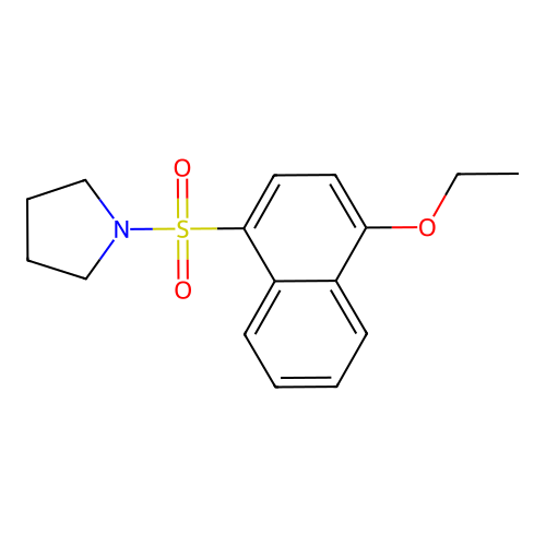 1-(4-Ethoxynaphthalen-1-yl)sulfonylpyrrolidine structure