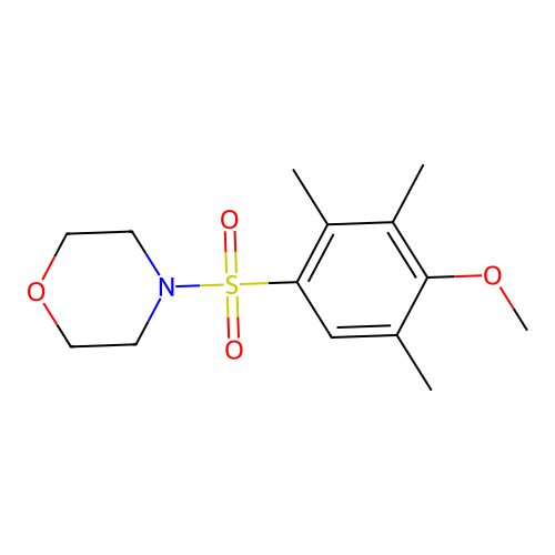 4-(4-Methoxy-2,3,5-trimethylbenzenesulfonyl)morpholine structure