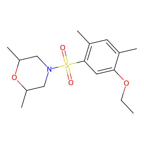 4-[(5-Ethoxy-2,4-dimethylphenyl)sulfonyl]-2,6-dimethylmorpholine structure