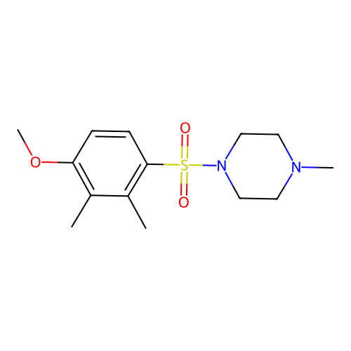1-(4-Methoxy-2,3-dimethylphenyl)sulfonyl-4-methylpiperazine structure