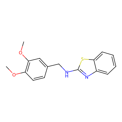 Benzothiazol-2-yl-(3,4-dimethoxy-benzyl)-amine structure