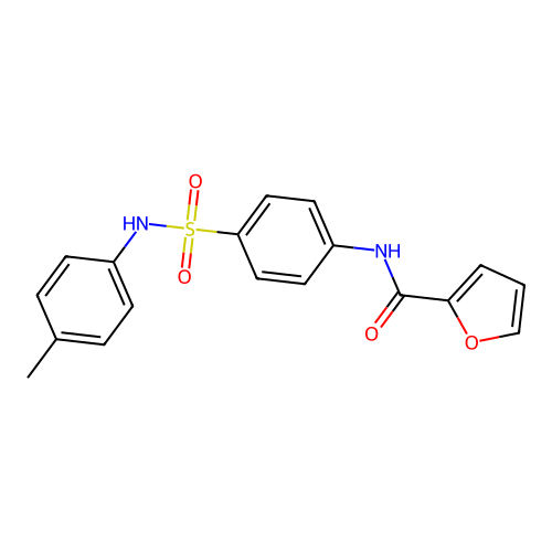 N-[4-[(4-methylphenyl)sulfamoyl]phenyl]furan-2-carboxamide structure