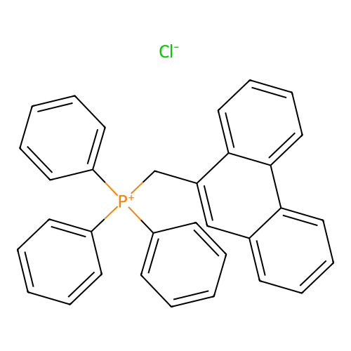 (9-Phenanthrylmethyl)(triphenyl)phosphonium chloride structure