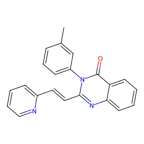3-(3-methylphenyl)-2-[(E)-2-pyridin-2-ylethenyl]quinazolin-4-one structure