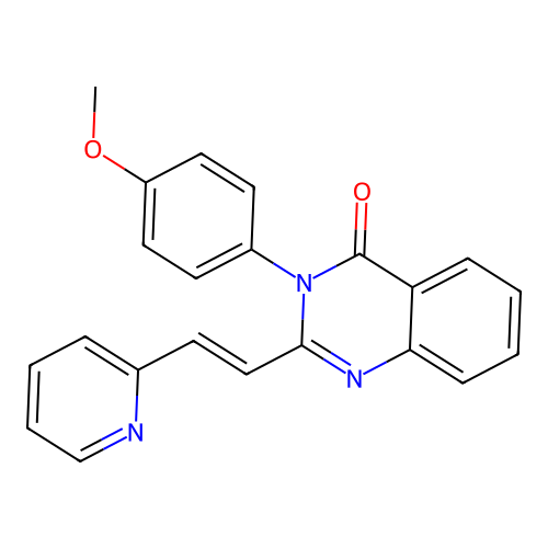3-(4-methoxyphenyl)-2-[(E)-2-pyridin-2-ylethenyl]quinazolin-4-one structure