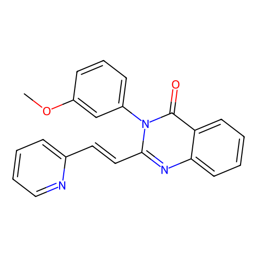 3-(3-methoxyphenyl)-2-[(E)-2-pyridin-2-ylethenyl]quinazolin-4-one structure