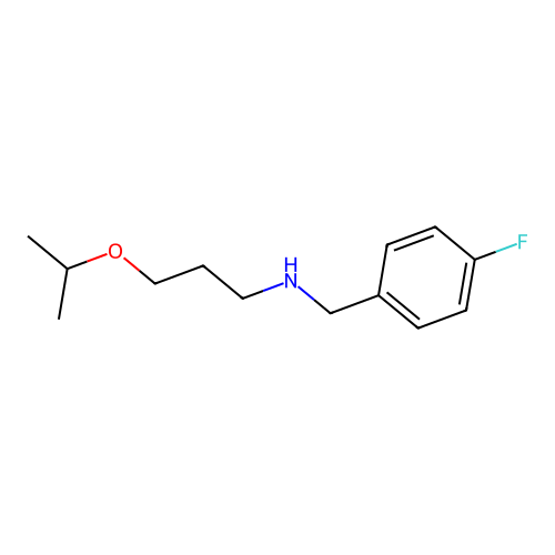 (4-Fluoro-benzyl)-(3-isopropoxy-propyl)-amine structure
