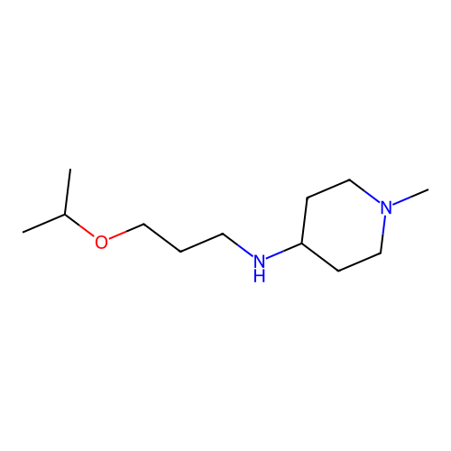 (3-Isopropoxy-propyl)-(1-methyl-piperidin-4-yl)-amine structure