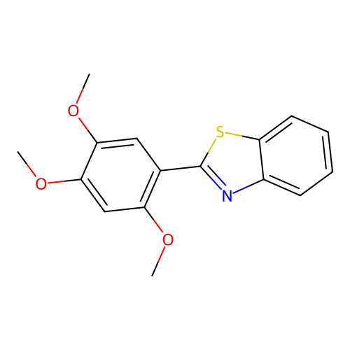 2-(2,4,5-Trimethoxyphenyl)-1,3-benzothiazole structure