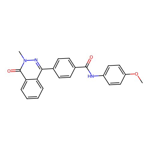 N-(4-methoxyphenyl)-4-(3-methyl-4-oxo-3,4-dihydrophthalazin-1-yl)benzamide structure