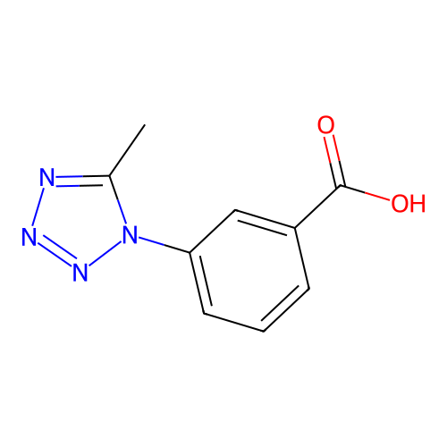 3-(5-Methyl-1H-tetrazol-1-yl)benzoic acid structure