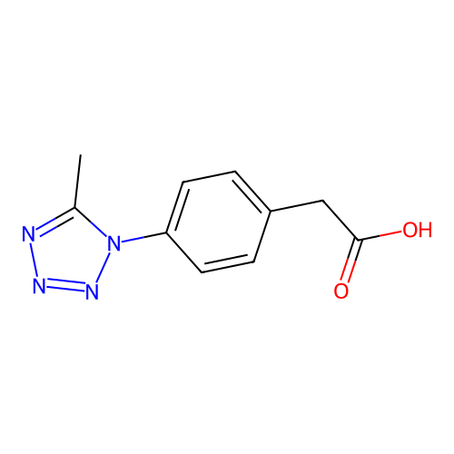 4-(5-Methyl-1H-tetrazol-1-yl)benzeneacetic acid structure