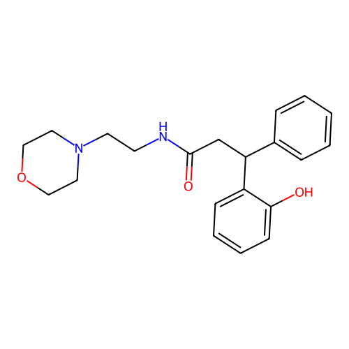 3-(2-Hydroxy-phenyl)-N-(2-morpholin-4-yl-ethyl)-3-phenyl-propionamide structure
