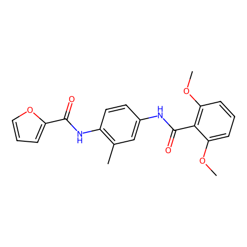 N-{4-[(2,6-dimethoxybenzoyl)amino]-2-methylphenyl}-2-furamide structure