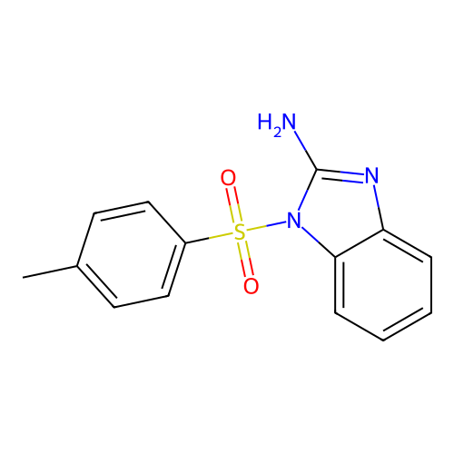 1-(4-methylbenzenesulfonyl)-1H-1,3-benzodiazol-2-amine structure