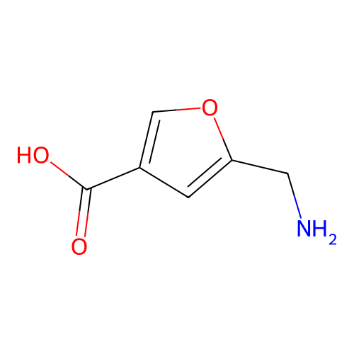 5-(Aminomethyl)furan-3-carboxylic acid structure