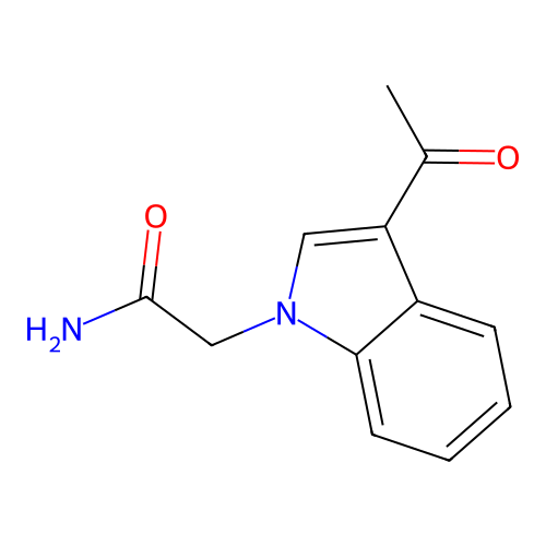 2-(3-Acetyl-1H-indol-1-YL)acetamide structure