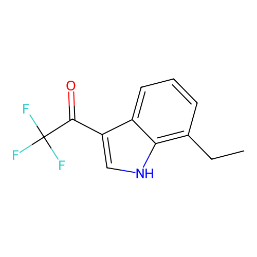 1-(7-ethyl-1H-indol-3-yl)-2,2,2-trifluoroethanone structure