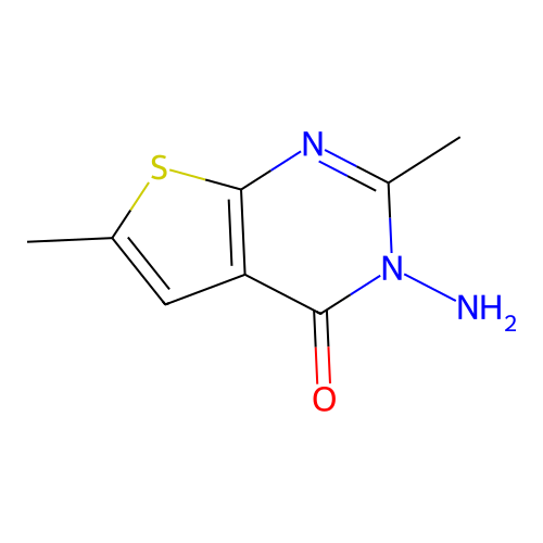 3-amino-2,6-dimethylthieno[2,3-d]pyrimidin-4(3H)-one structure